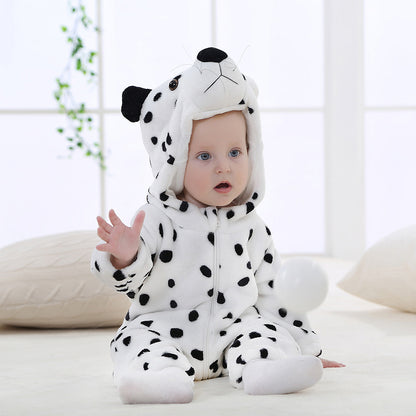 Unisex Toddler Animal Fleece Romper 1-3 Years