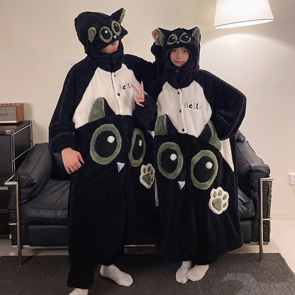 Unisex Adults 3D Character Plush Pajama Set