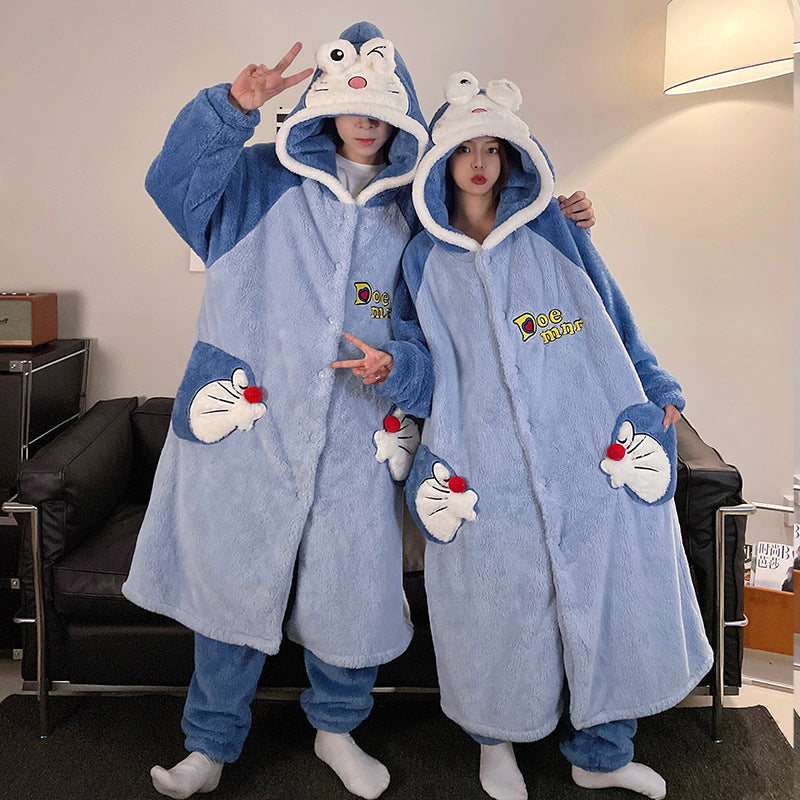 Unisex Adults 3D Character Plush Pajama Set