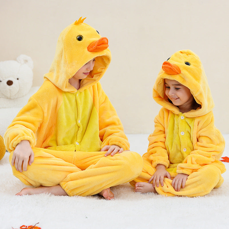 Unisex Animal-Print Fleece Onesie 4-12 Years
