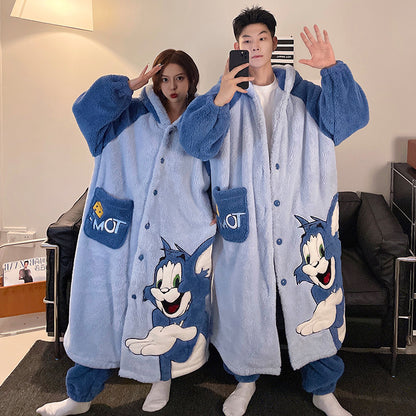 Unisex Adults 3D Character Plush Pajama Set