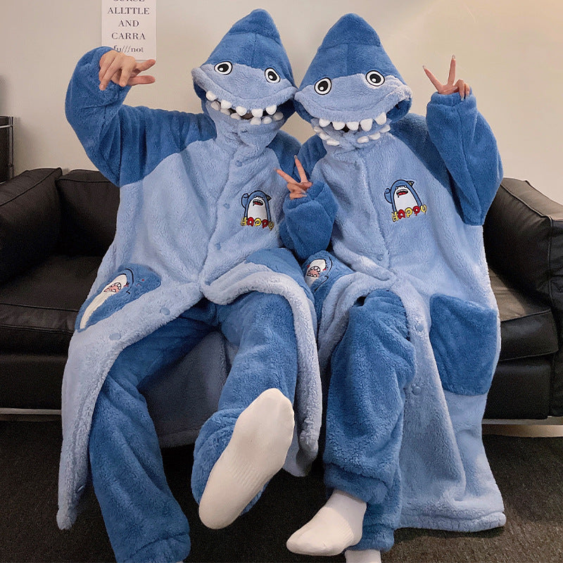 Unisex Adults 3D Character Plush Pajama Set