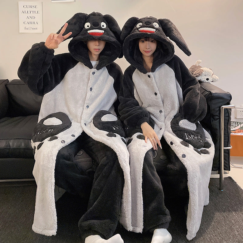 Unisex Adults 3D Character Plush Pajama Set